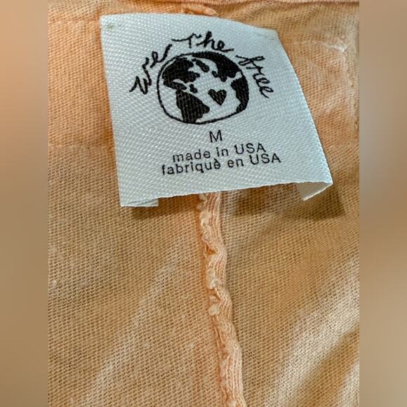We the Free Hemp Organic Cotton Peach Raw Hem Women's Top-‎ Medium - Picture 5 of 6